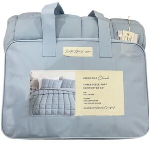 Sixth Street Loft Sky Blue 3 Piece Comforter Set 90”x90”